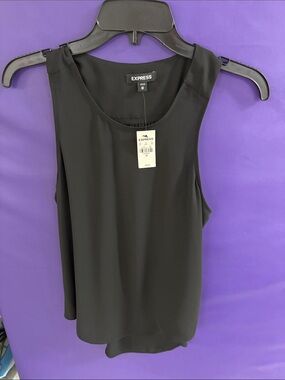Express Black Sleeveless Scoop Neck Camisole